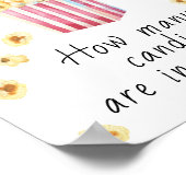 ポップコーン – 瓶の中のキャンディーの数を推測 ポスター (角)