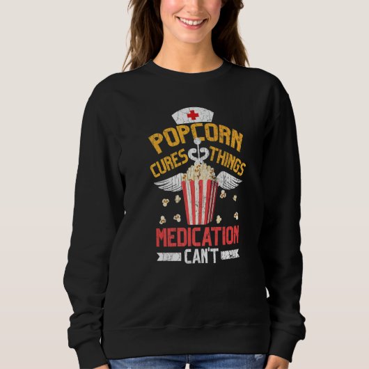 ポップコーンCures Things ポップ・アートの Corn Eater Graphic スウェットシャツ (正面)