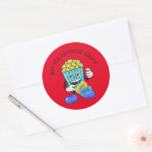 ポップコ得ーン準備 ラウンドシール (封筒)