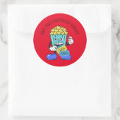 ポップコ得ーン準備 ラウンドシール (バッグ)