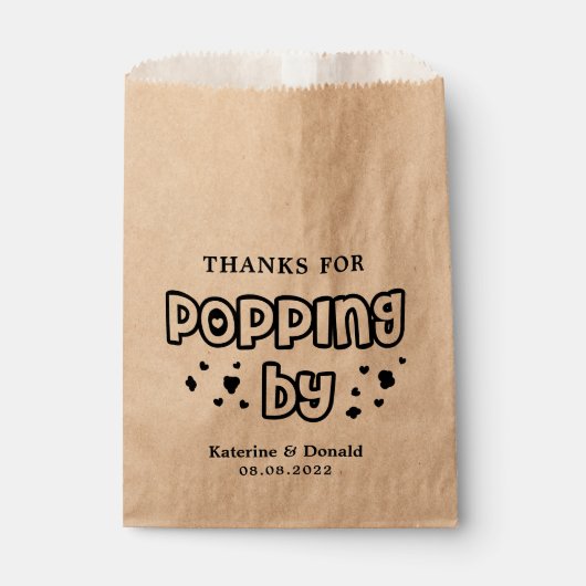 ポップコ感謝していンのポップスの結婚ために フェイバーバッグ (正面)