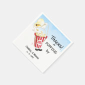 ポップコ感謝していンイベントでポップする スタンダードカクテルナプキン (角)