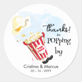ポップコ感謝していンイベントでポップする ラウンドシール