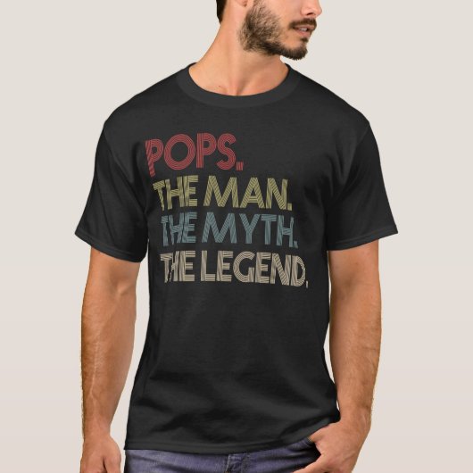 ポップザマンザ神話ザレジェンドグランドパ Tシャツ (正面)