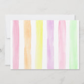 ポップシクルパーティーに来てね ピンクの女の子の誕生日 招待状 (裏面)