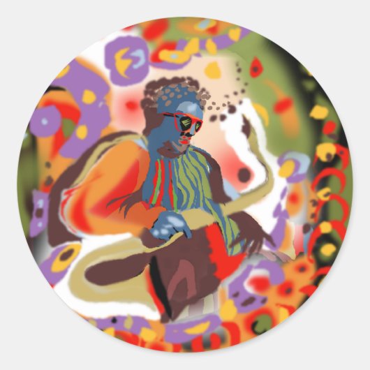 **ポップジャズMAn** ラウンドシール (正面)