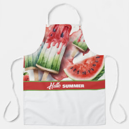 ポップスとスイカ、HELLO SUMMER エプロン