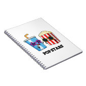 ポップスターの面白いお菓子パン ノートブック (右側)