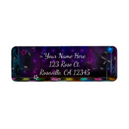 ポップスター パーティー バースデー ミュージカル ダンス ご招待 ラベル