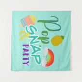 ポップスナップパーティー、ポップイットパーティー、フィジェットパーティー タペストリー (正面(横))