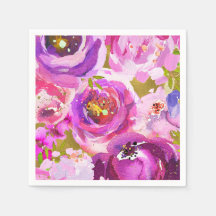 ポップズオブピンクパープル金ゴールドモダントレンディーフローラシック