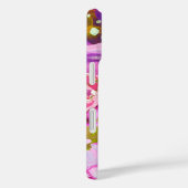 ポップズオブピンクパープル金ゴールドモダントレンディーフローラシック Case-Mate iPhoneケース (裏面 / 右)