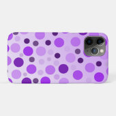 ポップパープル水玉模様、ケースメイトiPhoneケース Case-Mate iPhoneケース (裏面(横))