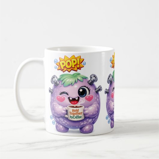 ポップパープル コーヒーマグカップ (左)