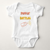 ポップピンボトル ベビーボディスーツ (正面)