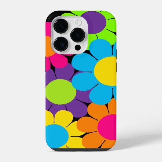 ポップフラワーパワー iPhoneケース (裏面)