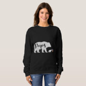 ポップベアー自閉症啓発ラブサポートファミリーオート スウェットシャツ (正面フル)