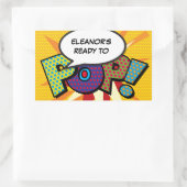 ポップベイビーシャワーステッカー（おもしろモダン） 長方形シール (バッグ)