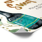 ポップボトルベビーは甘い赤ちゃんシャワーのサイン ポスター (角)