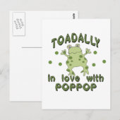 . .ポップポップフロッグを愛するトダリー ポストカード (正面/裏面)