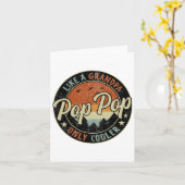 ポップポップ おじいちゃんみたいだけど、もっとかっこいい ビンテージ レトロ カード (黄色い花)