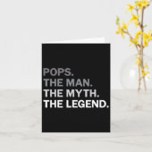 ポップマン神話レジェンドグランドパファーザーズデイ誕生日 カード (黄色い花)