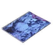 ポップミュージシャン ブルー パープル アートプリント ノートブック (左側)