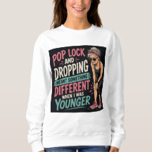 ポップロックアンドドロップ おもしろい ワークアウト 女性用Tシャツ