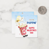 ポップンバイポップコーンバレンタイン ノートカード (正面/裏面インサイチュ)