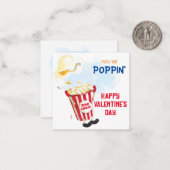 ポップンバイポップコーンバレンタイン ノートカード (正面/裏面インサイチュ)