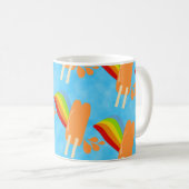 ポップ凍っていとレインボウズ漫画イラストレーションマグ コーヒーマグカップ (正面右)