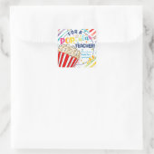 ポップ感謝ポップコーンのボランティア スクエアシール (バッグ)