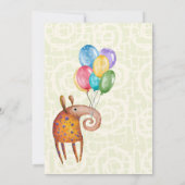 ポップ準備中！ベビーシャワーの招待状 招待状 (裏面)