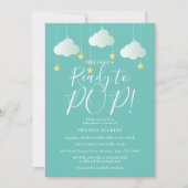 ポップ準備完了!きらきらベイビーシャワー 招待状 (正面)