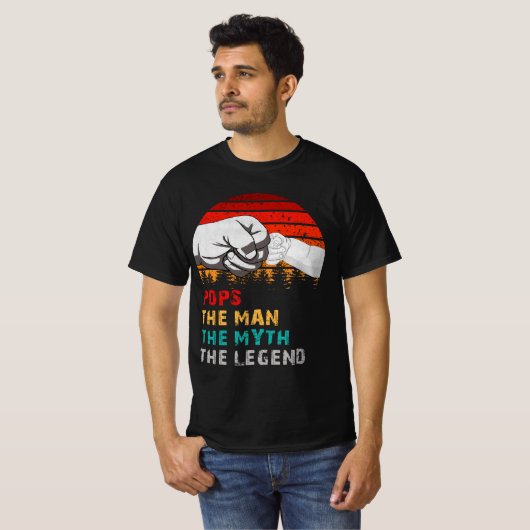 ポップ男の神話の伝説 Tシャツ (正面フル)