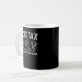 ポップ税その毒の父の日Da コーヒーマグカップ (正面左)