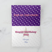 ポップ誕生日グリーティングカードの上部 カード (内部)