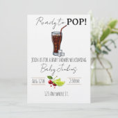 ポップ間近！ベビーシャワー招待状 招待状 (スタンド正面)