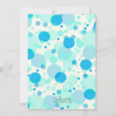 ポップ間近!男の子のベビーシャワー招待状 招待状 (裏面)