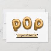 ポップ・アートのあなたは最高の!ホイル・バルーン・ファーザー・デー (正面)