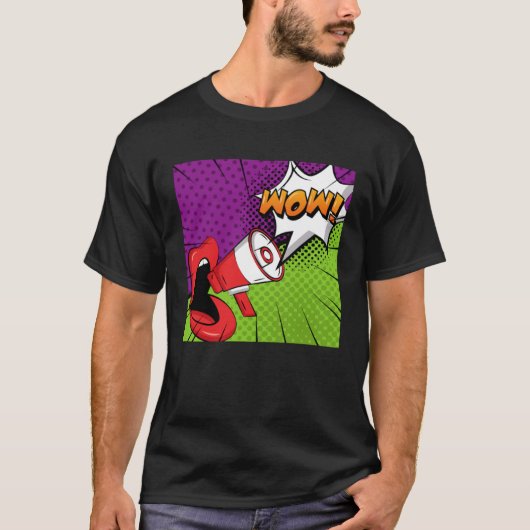 ポップ・アートのうわ Tシャツ (正面)