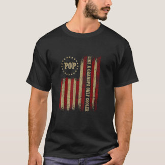 ポップ・アートのおじいちゃんクールのおもしろい日G Tシャツ