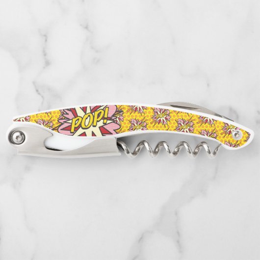 ポップ・アートのおもしろいレトロ漫画ブックアポップ・アートのート ソムリエナイフ (正面)