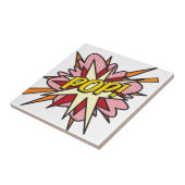 ポップ・アートのおもしろいレトロ漫画ブックアポップ・アートのート タイル (側面)