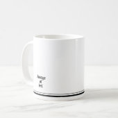ポップ・アートのことわざマグのあなたはの平均最高の.  コーヒーマグカップ (正面左)