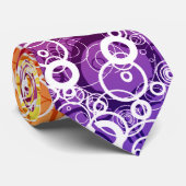ポップ・アートのでグランジな円のタイ ネクタイ (ロール)