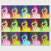 ポップ・アートのなバレリーナ ラッピングペーパー (フラット)