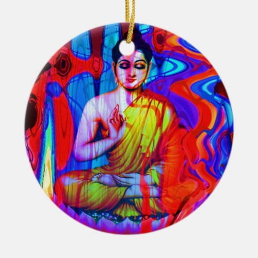 ポップ・アートのな仏 セラミックオーナメント (正面)