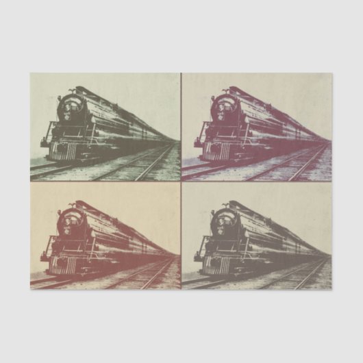 ポップ・アートのな列車 薄葉紙 (正面)