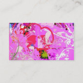 ポップ・アートのな愛プロフィールカード 名刺 (裏面)